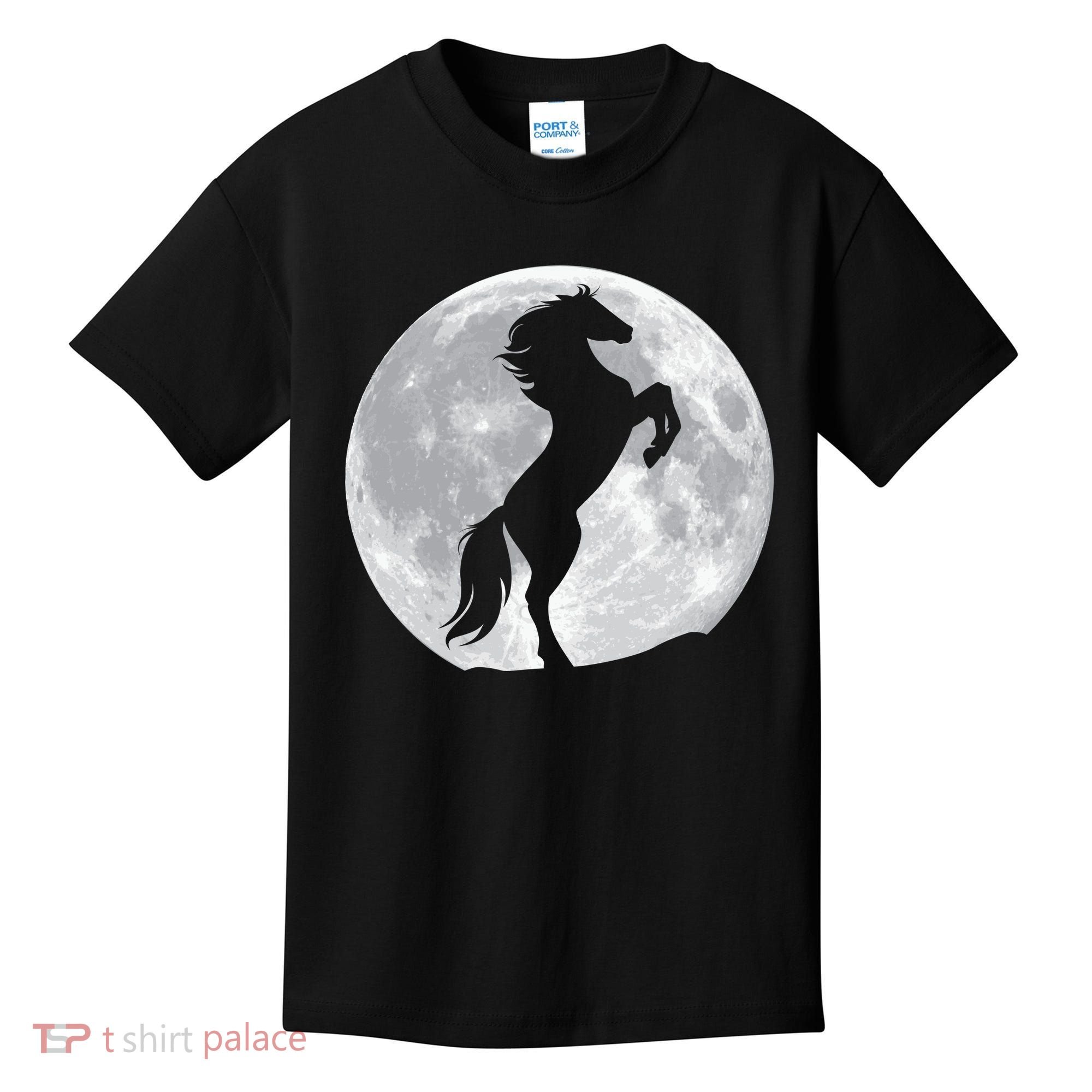 Full Moon Horse Kids T-Shirt