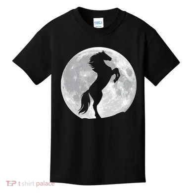 Full Moon Horse Kids T-Shirt