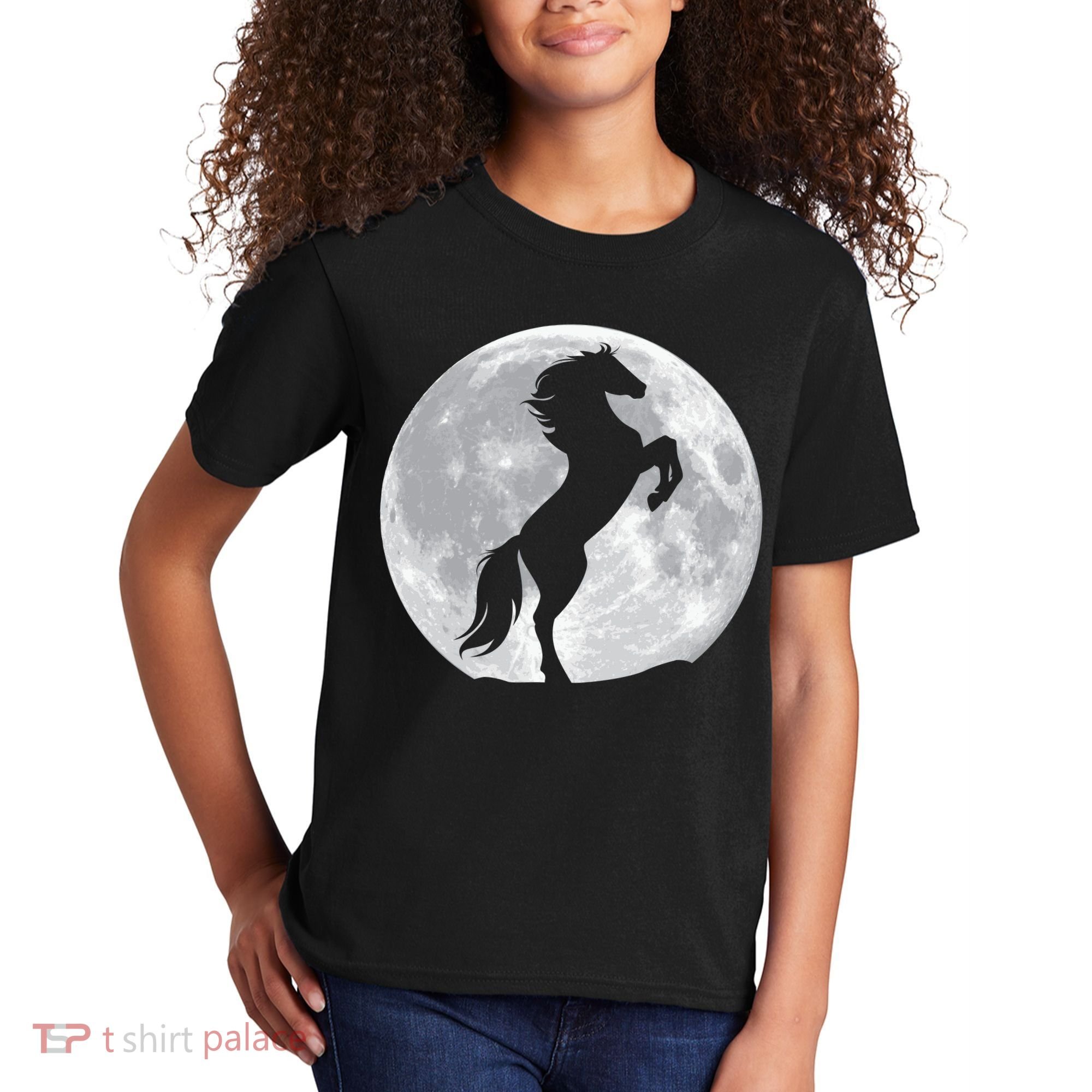 Full Moon Horse Kids T-Shirt