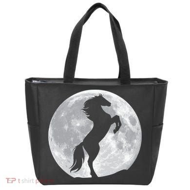 Full Moon Horse Tote Bag