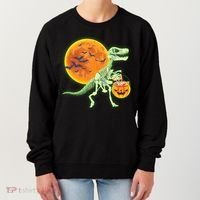 Full Moon T-Rex Dinosaur Skeleton Candy Women's Sweatshirt thumb 0
