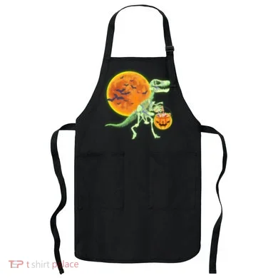 Full Moon T-Rex Dinosaur Skeleton Candy Apron