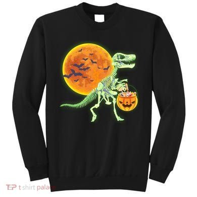 Full Moon T-Rex Dinosaur Skeleton Candy Sweatshirt