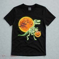 Full Moon T-Rex Dinosaur Skeleton Candy T-Shirt thumb 5