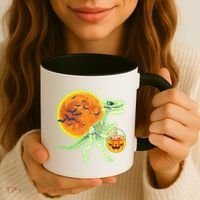 Full Moon T-Rex Dinosaur Skeleton Candy Coffee Mug thumb 3
