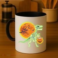 Full Moon T-Rex Dinosaur Skeleton Candy Coffee Mug thumb 4
