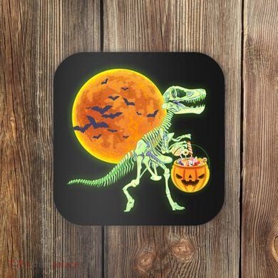 Full Moon T-Rex Dinosaur Skeleton Candy Coaster