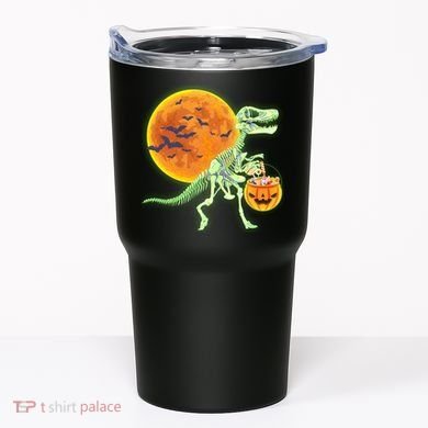 Full Moon T-Rex Dinosaur Skeleton Candy Tumbler