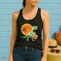 Full Moon T-Rex Dinosaur Skeleton Candy Women's Tank Top thumb 2