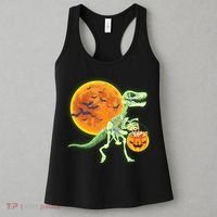 Full Moon T-Rex Dinosaur Skeleton Candy Women's Tank Top thumb 3