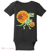 Full Moon T-Rex Dinosaur Skeleton Candy Baby Bodysuit thumb 0