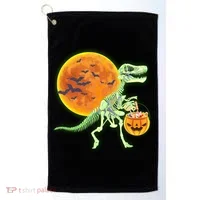Full Moon T-Rex Dinosaur Skeleton Candy Golf Towel thumb 0