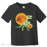 Full Moon T-Rex Dinosaur Skeleton Candy Toddler T-Shirt thumb 0