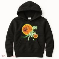 Full Moon T-Rex Dinosaur Skeleton Candy Kids Hoodie thumb 0
