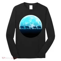 Full Moon With Elephant Family Long Sleeve Shirt thumb 0