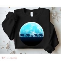 Full Moon With Elephant Family Sweatshirt thumb 2