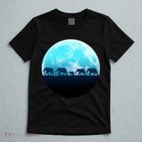 Full Moon With Elephant Family T-Shirt thumb 5