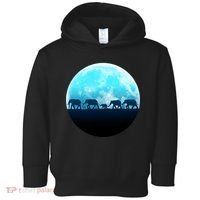Full Moon With Elephant Family Toddler Hoodie thumb 0