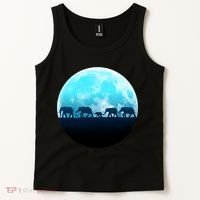 Full Moon With Elephant Family Tank Top thumb 2