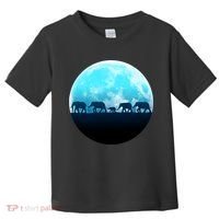 Full Moon With Elephant Family Toddler T-Shirt thumb 0