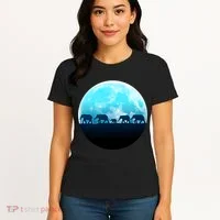 Full Moon With Elephant Family Women's T-Shirt thumb 4