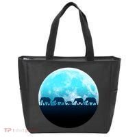 Full Moon With Elephant Family Tote Bag thumb 0