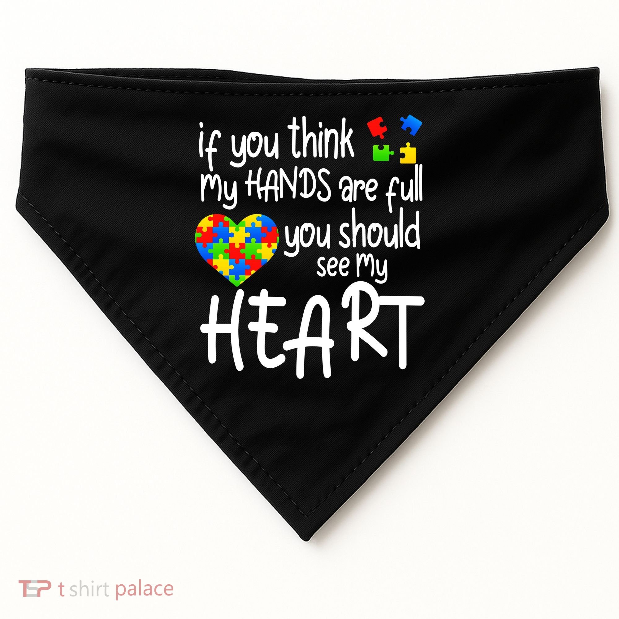 Full Of Heart Autism Parent USA-Made Doggie Bandana