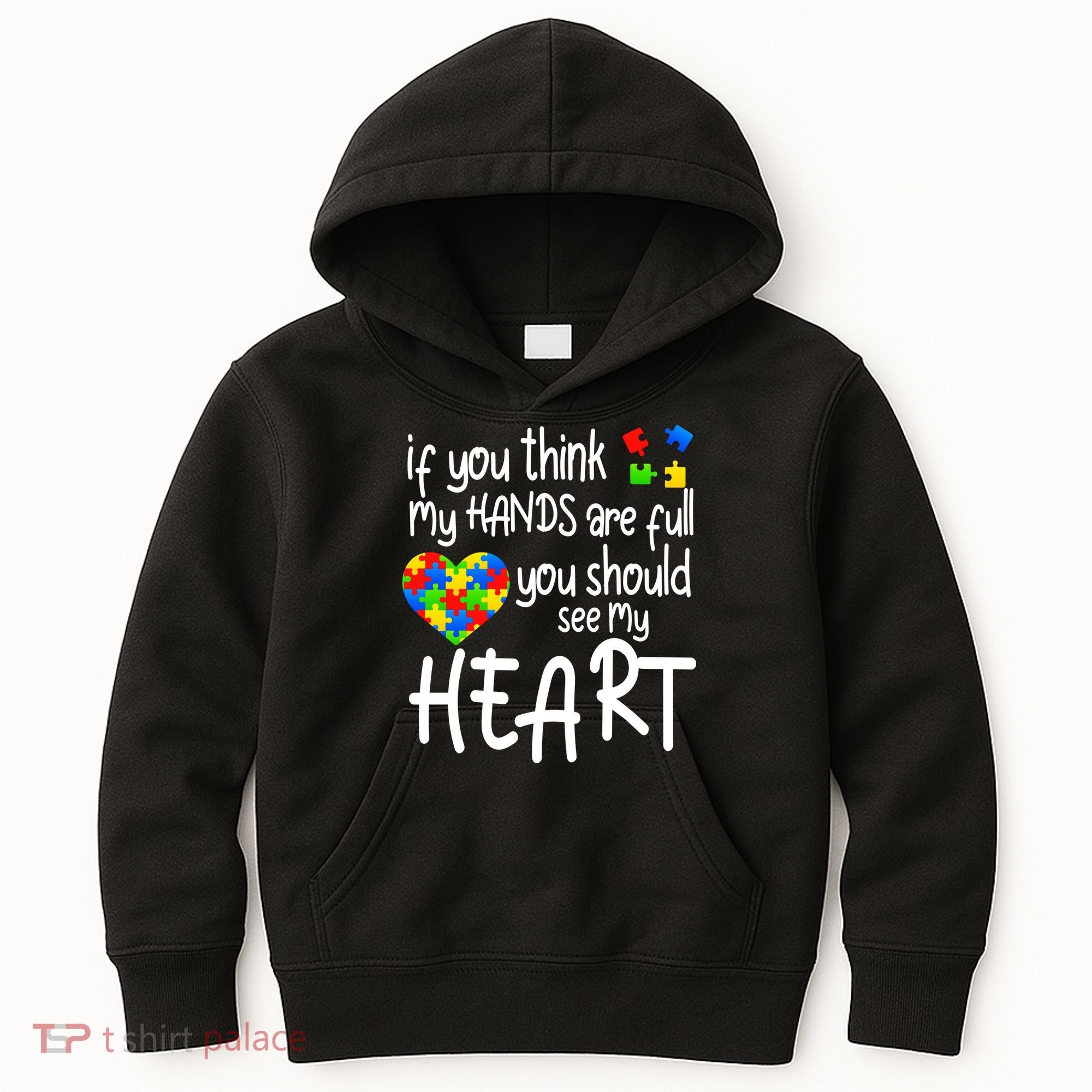 Full Of Heart Autism Parent Kids Hoodie
