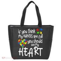Full Of Heart Autism Parent Tote Bag thumb 0