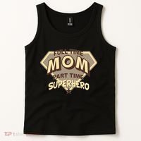 Full Time Mom Part Time Superhero Tank Top thumb 2