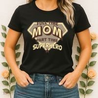 Full Time Mom Part Time Superhero Women's T-Shirt thumb 2