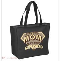 Full Time Mom Part Time Superhero Tote Bag thumb 2