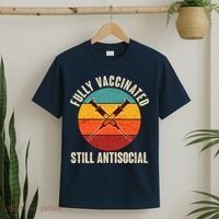 Fully Vaccinated Still Antisocial Vintage T-Shirt thumb 2