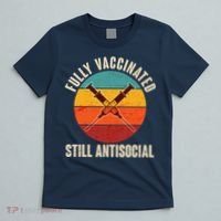 Fully Vaccinated Still Antisocial Vintage T-Shirt thumb 5