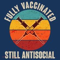 Fully Vaccinated Still Antisocial Vintage T-Shirt thumb 7