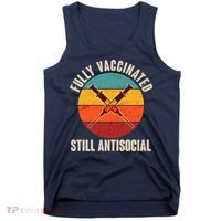 Fully Vaccinated Still Antisocial Vintage Tank Top thumb 0