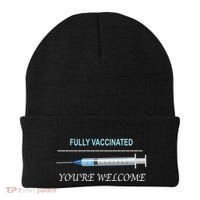 Fully Vaccinated You're Welcome Beanie thumb 0