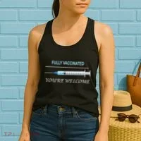 Fully Vaccinated You're Welcome Women's Tank Top thumb 2