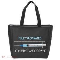 Fully Vaccinated You're Welcome Tote Bag thumb 0