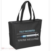 Fully Vaccinated You're Welcome Tote Bag thumb 2