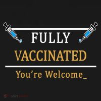 Fully Vaccinated You're Welcome Funny Pandemic Ornament thumb 1