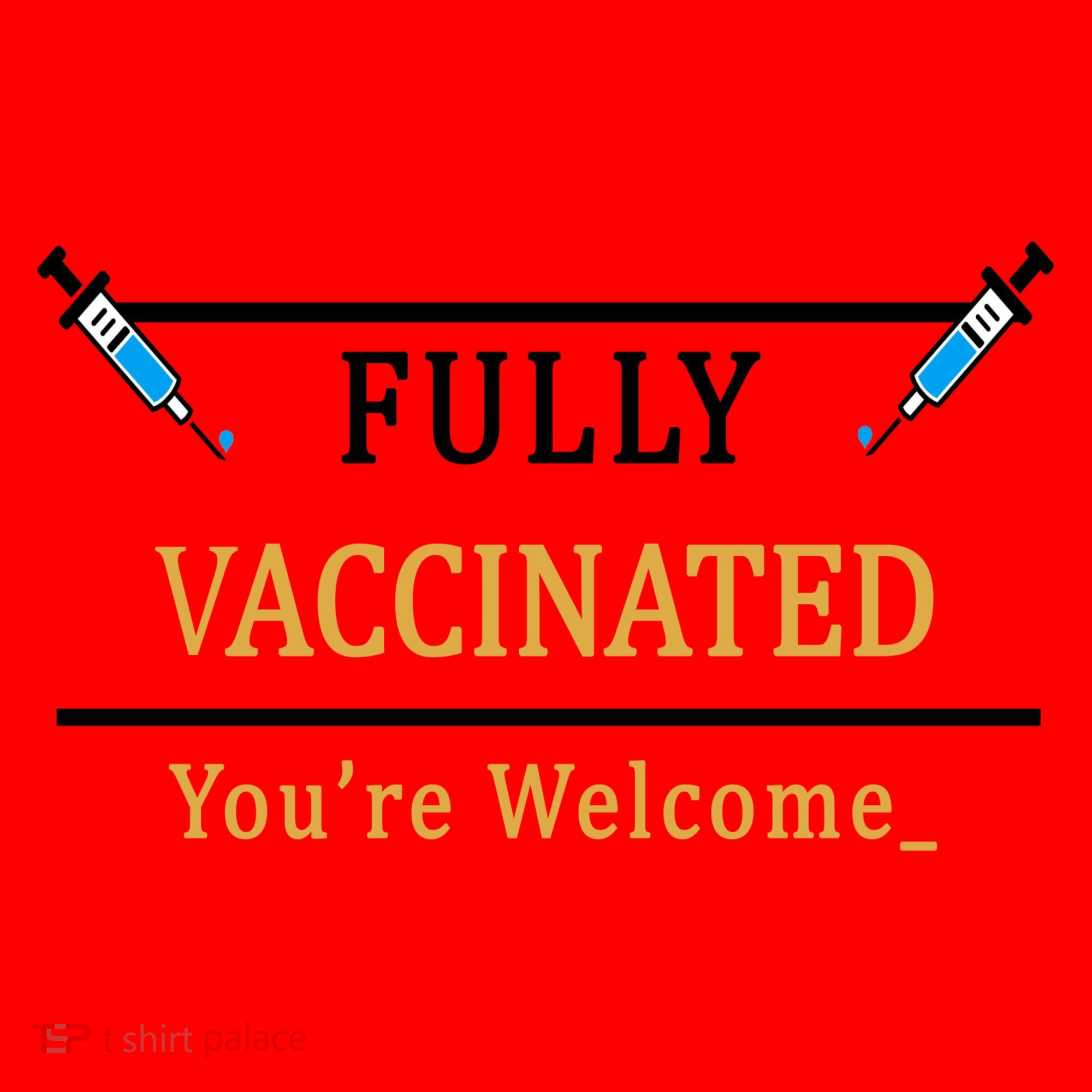 Fully Vaccinated You're Welcome Funny Pandemic Santa Hat