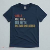 Funny Uncle Man Myth Bad Influence Shirt Retro Vintage T-Shirt thumb 5