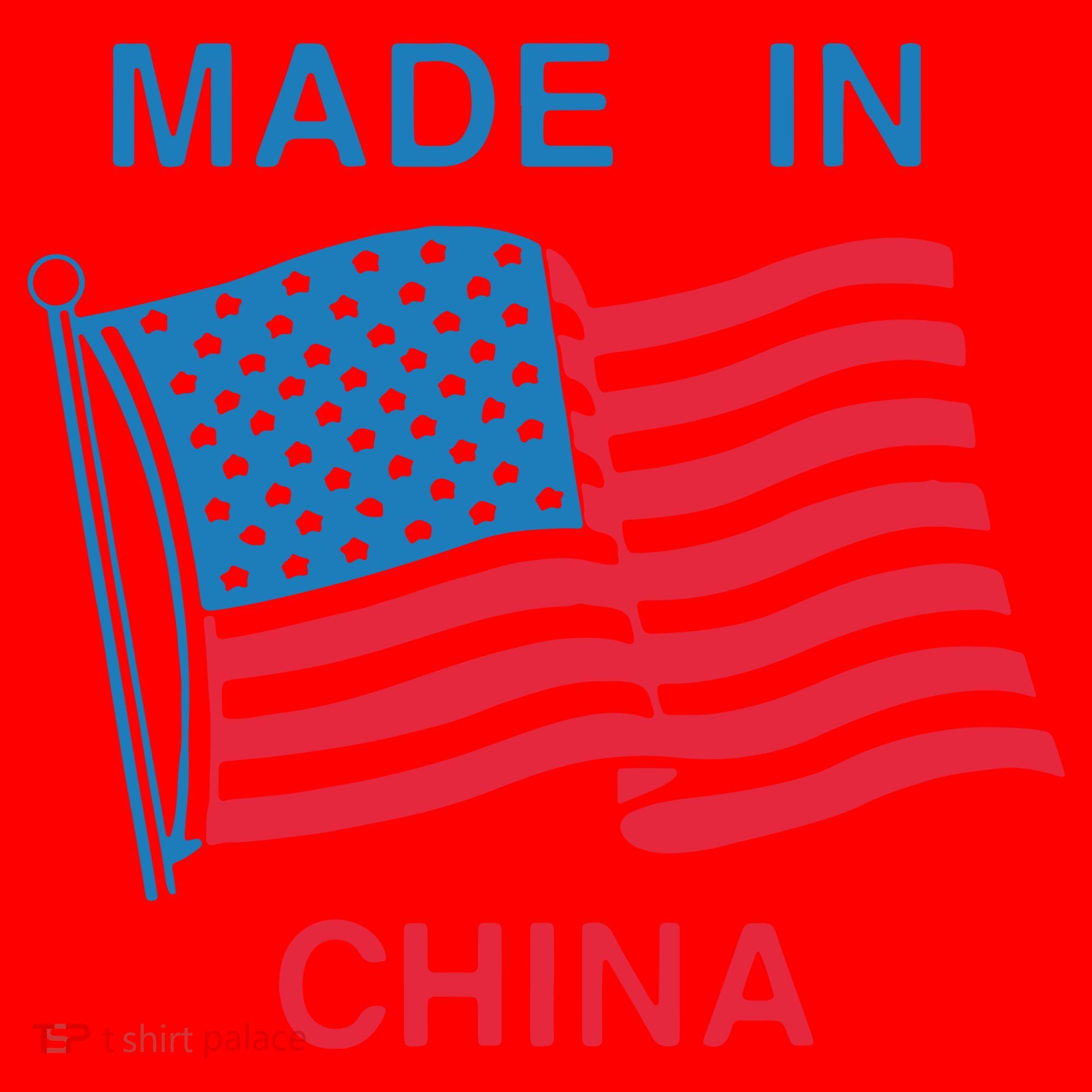 Flag Usa Made In China Santa Hat