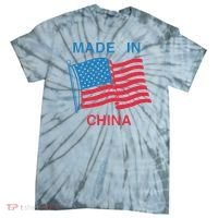 Flag Usa Made In China Tie-Dye T-Shirt thumb 0