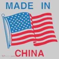 Flag Usa Made In China Tie-Dye T-Shirt thumb 2