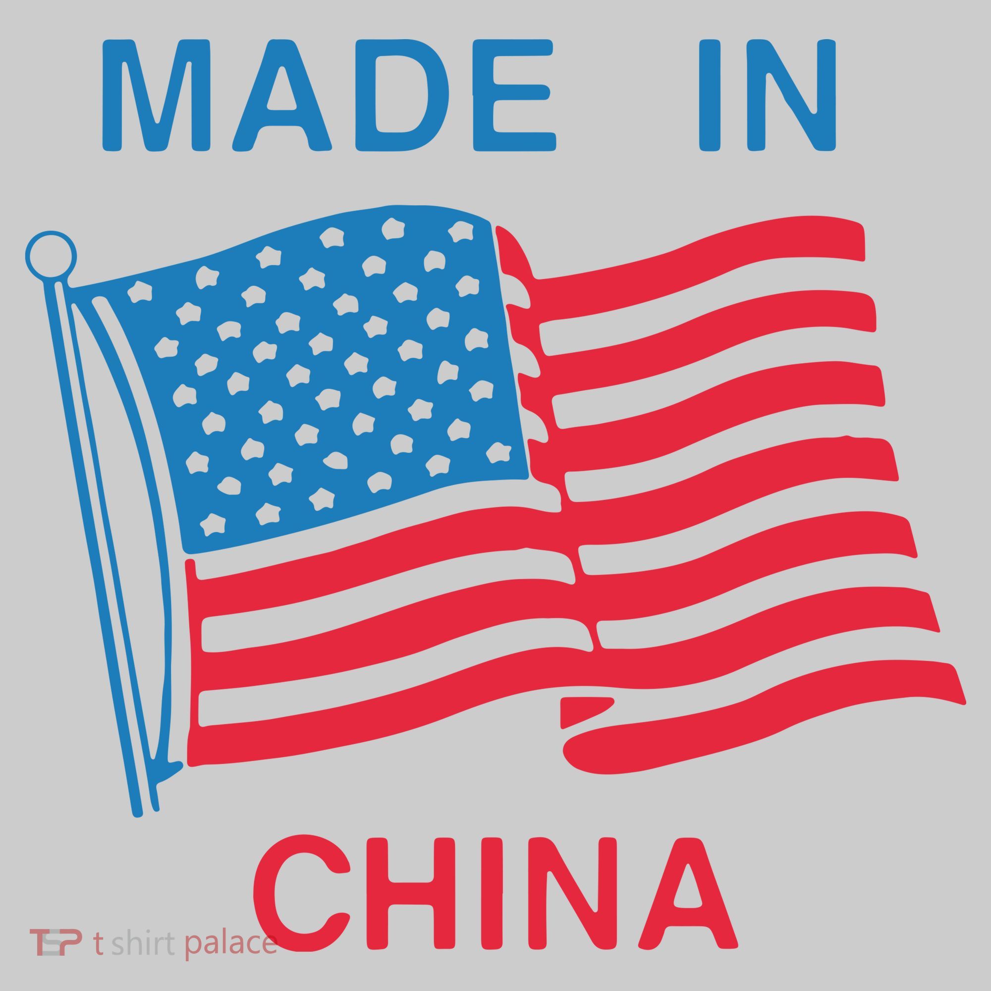 Flag Usa Made In China Tie-Dye T-Shirt