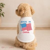 Flag Usa Made In China Doggie Tank thumb 2