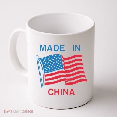 Flag Usa Made In China Coffee Mug