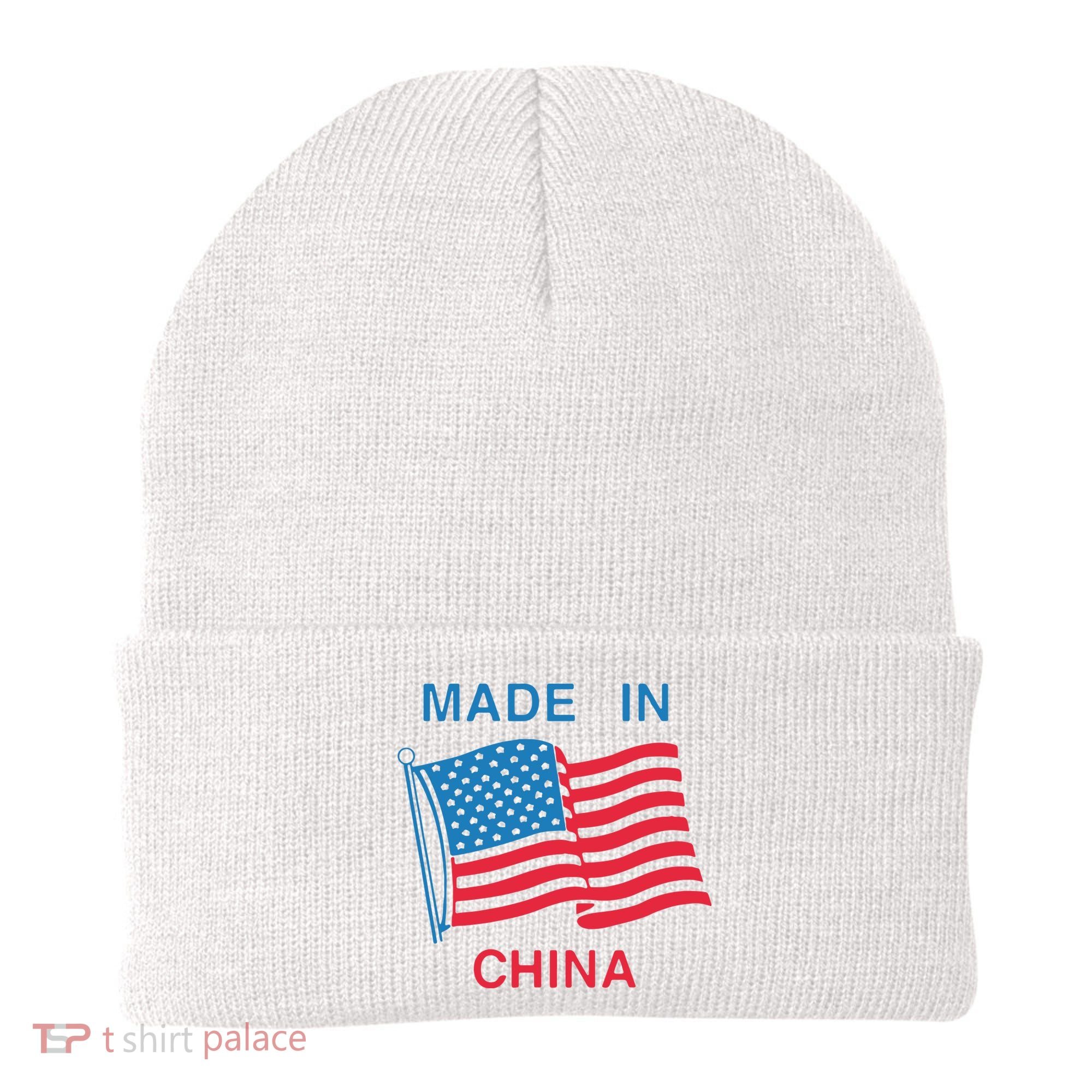 Flag Usa Made In China Beanie
